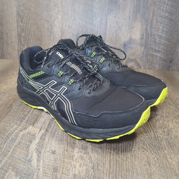 Asics Other - ASICS Gel Venture 9 Black Lime Zest Men's Size 10 Athletic Running Sneaker